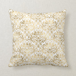 Elegantes Gold Damask Kissen