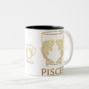 Elegantes Gold-Design-Mug-Set Zweifarbige Tasse