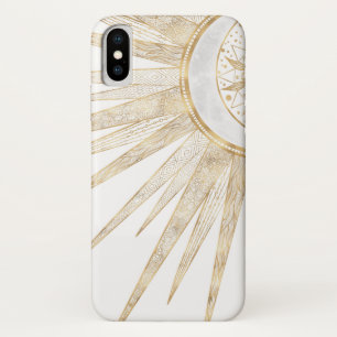 Elegantes Gold Doodles Sun Moon Mandala Design Case-Mate iPhone Hülle