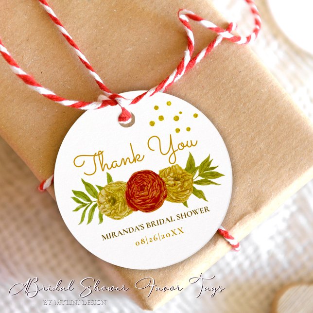 Elegantes Gold Dots Brautparty Geschenkanhänger (Von Creator hochgeladen)