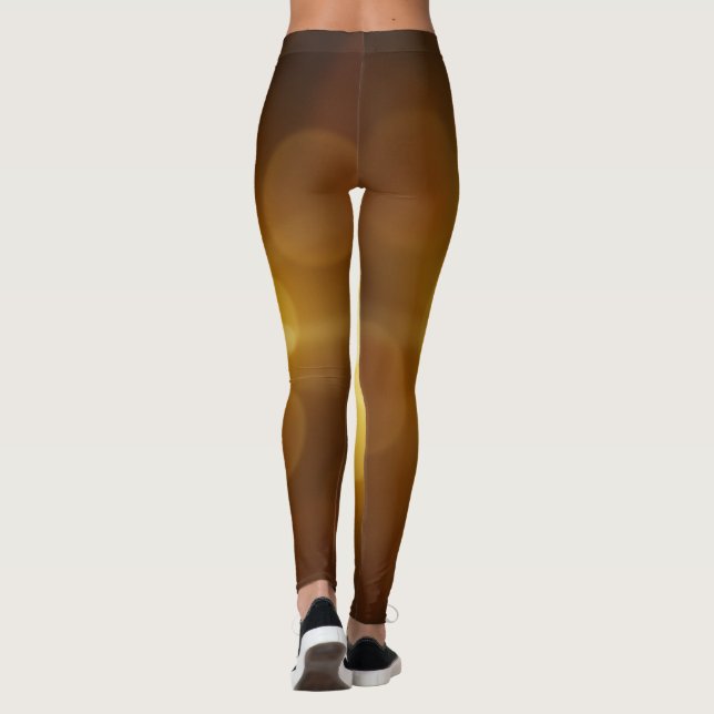 Elegantes Gold, einfach für sie Leggings (Rückseite)