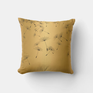 ELEGANTES GOLD-FALLENDE DANDELION-ZENTRALE KISSEN