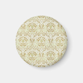Elegantes Gold Floral Muster Magnet