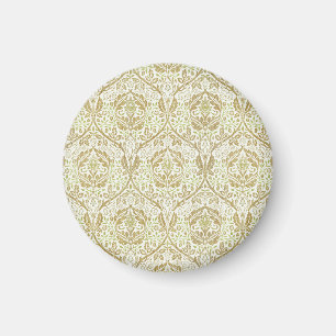 Elegantes Gold Floral Muster Magnet