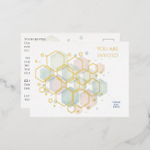 Elegantes Gold Foil Corporate Party Minimalistisch