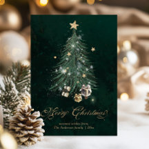 Elegantes Gold Fröhliche Weihnachten 