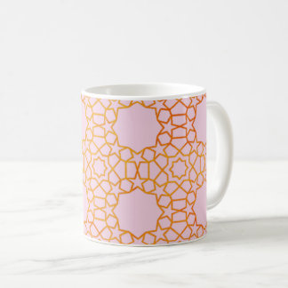 Elegantes Gold geometrisches Muster Modern Kaffeetasse