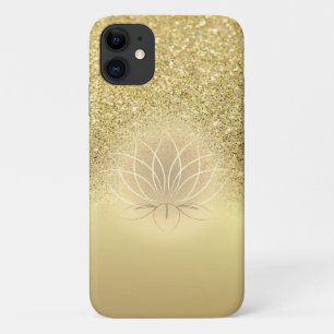 Elegantes Gold Glitter Bokeh Lotos Case-Mate iPhone Hülle