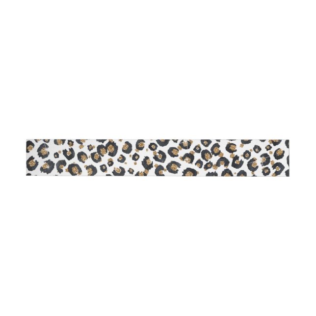 Elegantes Gold Glitzer Leopard Muster (Person)