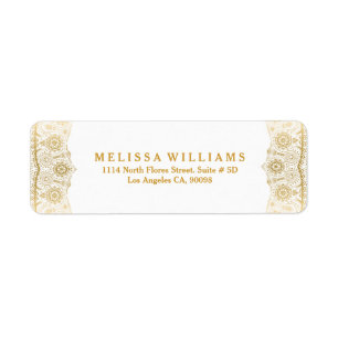 Elegantes Gold im weißen Hintergrund