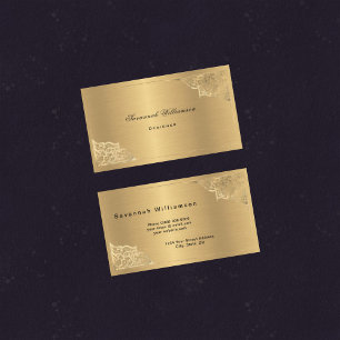 Elegantes Gold individuell anpassbar Visitenkarte
