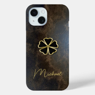 Elegantes Gold Kleeblatt, Kleeblatt-Look Case-Mate iPhone Hülle