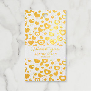 Elegantes Gold-Liebesherz Geschenkanhänger