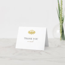 Elegantes Gold Lotus Blume Custom Foto Wedding