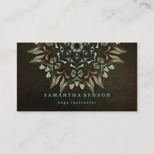 Elegantes Gold-Lotus-Logo Yoga-Meditation-Wellness Visitenkarte