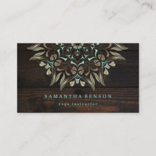Elegantes Gold-Lotus-Logo Yoga-Meditation-Wellness Visitenkarte