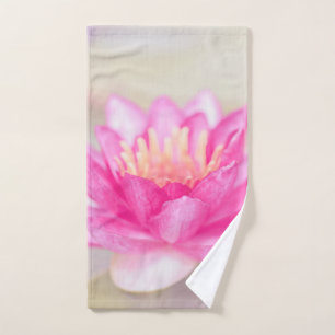 Elegantes Gold, Lotus, Yoga Badhandtuch Set