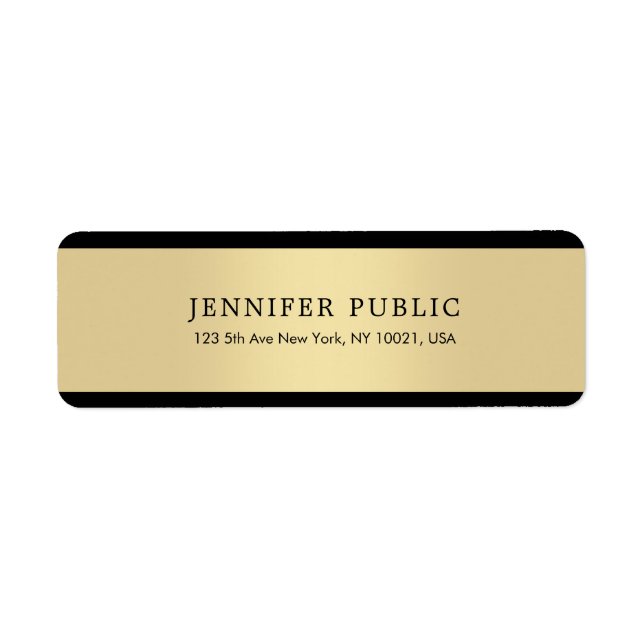 Elegantes Gold Minimalistisch Schlicht Beruflich M (Vorne)