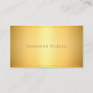 Elegantes Gold Modernes Design Anspruchsvolles Tem Visitenkarte