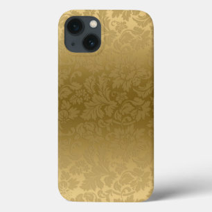 Elegantes Gold Monochromatisches Floral Damaskus M Case-Mate iPhone Hülle