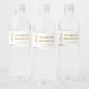 Elegantes Gold Perlen und Prosecco Brautparty