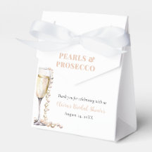 Elegantes Gold Perlen und Prosecco Brautparty