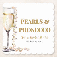Elegantes Gold Perlen und Prosecco Brautparty