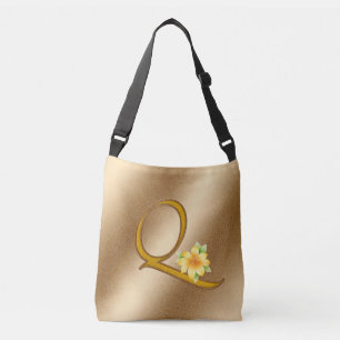 Elegantes Gold Q Tragetaschen Mit Langen Trägern