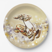 Elegantes Gold Rentier Weihnachten