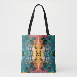 Elegantes Gold Rosa Aquamarin Abstrakt Tasche