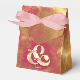Elegantes Gold Rosa Magenta Benutzerdefinierte Hoc Geschenkschachtel