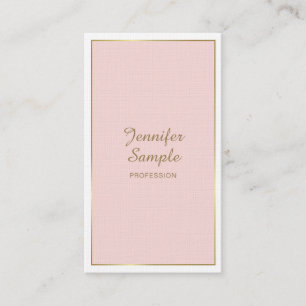 Elegantes Gold Roush Pink White Modern Trendy Luxe Visitenkarte