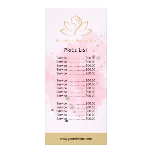 Elegantes gold-schwarzes Beauty-Salon Werbekarte