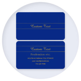 Elegantes Gold-Script auf Navy Blue Background