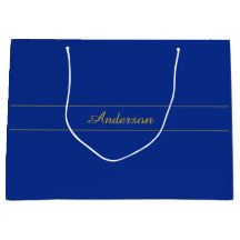 Elegantes Gold-Script auf Navy Blue Background