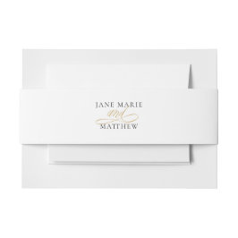 Elegantes Gold Script Einfache Minimalistische Hoc Einladungsbanderole