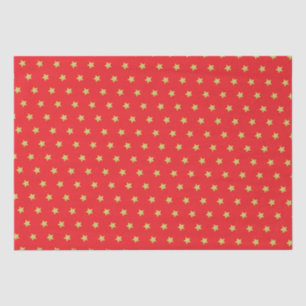 Elegantes Gold Star Muster Weihnachten Seidenpapier