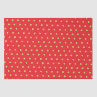 Elegantes Gold Star Muster Weihnachten Seidenpapier
