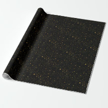 Elegantes Gold Starry Night Wrapping Paper