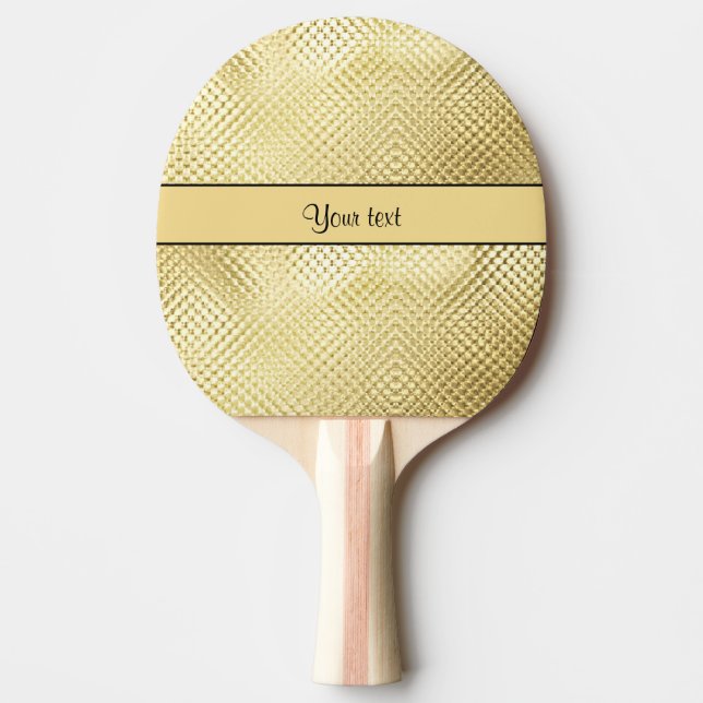 Elegantes Gold Tischtennis Schläger (Vorderseite)