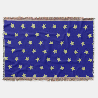 Elegantes Gold- und Blau-Sternmuster Decke