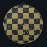 Elegantes Gold- und Navy-Blue-Checkered-Muster Dartscheibe<br><div class="desc">Das Gold & Navy Blue Schachmuster ist ein zeitloses und raffiniertes Design, das das luxuriöse Glühen von Gold mit der tiefen, reichen Farbe von Marineblau verbindet. Die symmetrische Anordnung der Quadrate schafft einen kühlen, aber dennoch raffinierten visuellen Effekt, der dieses Muster zu einer perfekten Wahl sowohl für klassische als auch...</div>