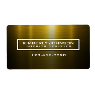 Elegantes Gold- und Schwarzlabel-Design