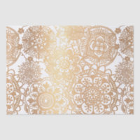 Elegantes Gold und Weiß Mandala Muster