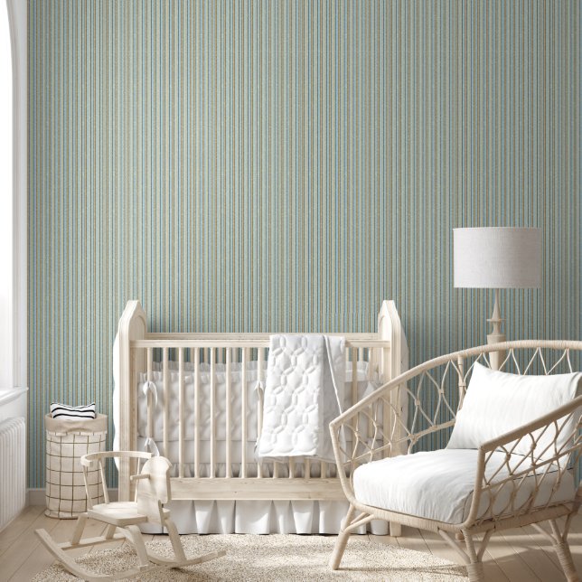Elegantes Gold Verziert Lace Ribbons auf Blue Tapete (Kinder)
