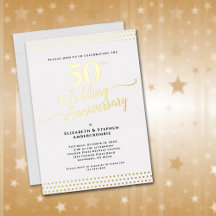 Elegantes Gold zum 50. Hochzeitstag