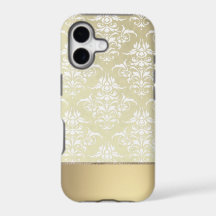 Elegantes, goldähnliches, vintage Damastmuster