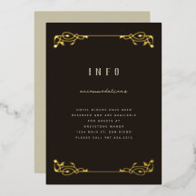 Elegantes Golden Foil Parco Tassino
