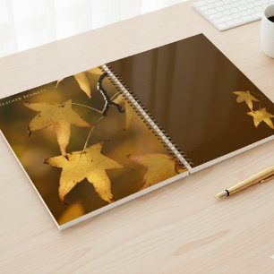 Elegantes Golden Leaf benanntes Weihnachtsgeschenk Planer