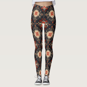 Elegantes Golden Persian Muster Leggings